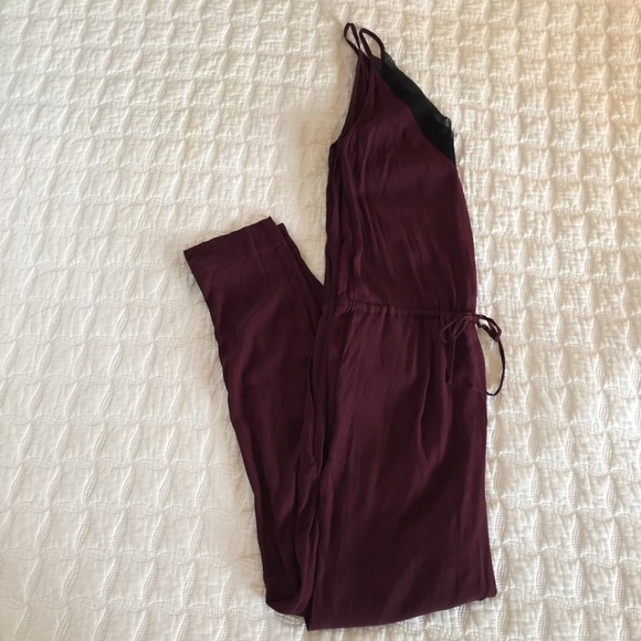 Trouve | Deep Purple / Wine Jumpsuit | Extra Small - Picture 2 of 4